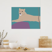 Poster der Afrikanischen Lioness (Küche)