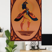 Poster der ägyptischen Göttin MAAT (Heimbüro)
