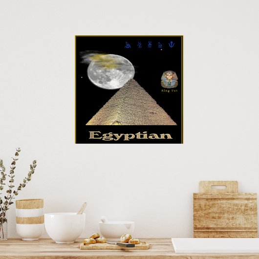 Poster der ägyptischen Pyramiden (Küche)