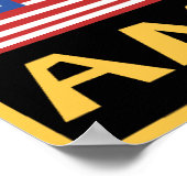 Poster der amerikanischen Flaggen (Ecke)