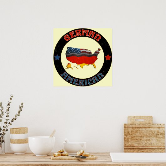 Poster der amerikanischen Flaggen (Küche)