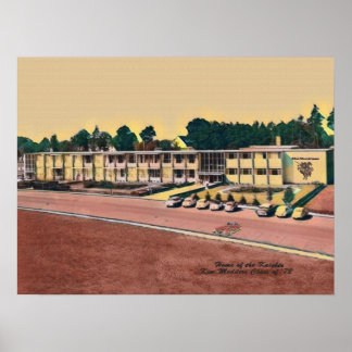 Poster der Amerikanischen Schule Karlsruhe, Deutsc