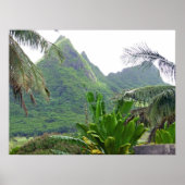 Poster der Berge von Olomana (Vorne)