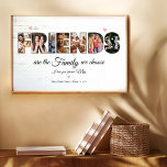 Poster der besten Freunde für Fotocollage<br><div class="desc">Diese FotoCollage ist perfekt für Betsy als Geschenk in ihrem Brautparty. Sie können es mit Ihren eigenen Fotos und Widmung anpassen.</div>