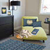 Poster der blauen Streifen Liebe von Poet A