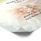 Poster der Blume Peony Salon (Ecke)