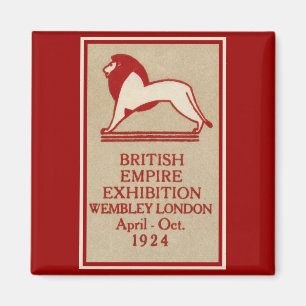 Poster der Britischen Empire-Ausstellung 1924 Magnet
