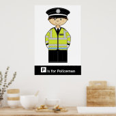 Poster der britischen Polizei (Küche)