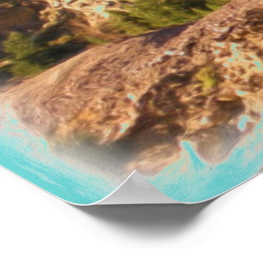 Poster der Colorado-Bergwelt (Ecke)