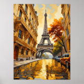 Poster/Der Eiffelturm in Licht/Print Poster (Vorne)