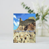 Poster der Festung Queribus Postkarte (Stehend Vorderseite)