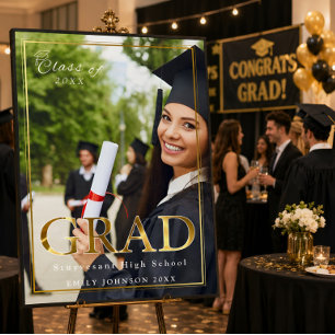 Poster der Foto-Graduierungspartei für benutzerdef