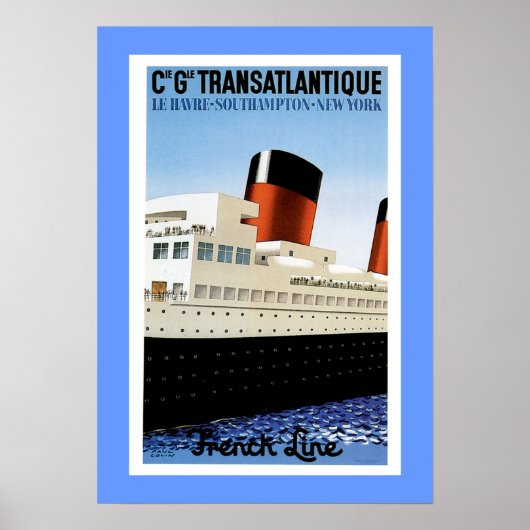 Poster der französischen Linie Midships (Vorne)