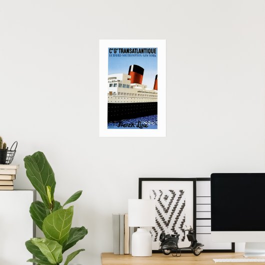 Poster der französischen Linie Midships (Heimbüro)