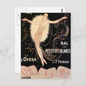 Poster der französischen Oper Postkarte (Vorne/Hinten)