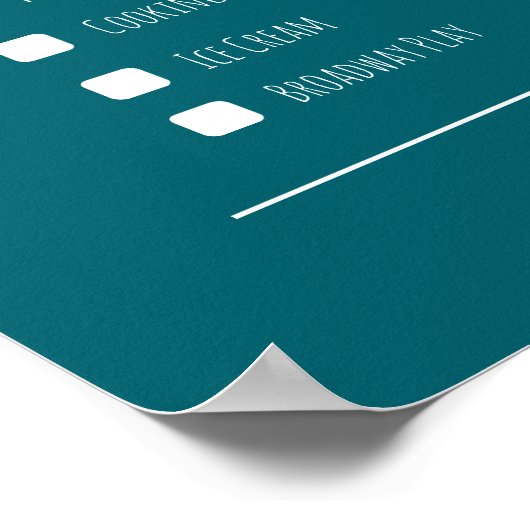 Poster der Geschenkidee (Ecke)