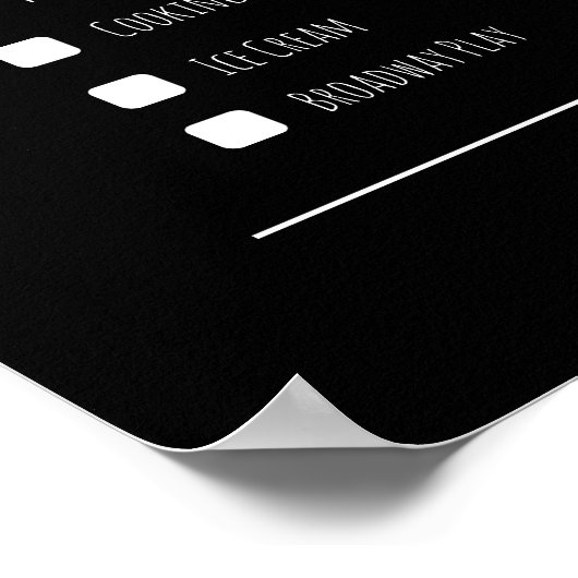 Poster der Geschenkidee (Ecke)