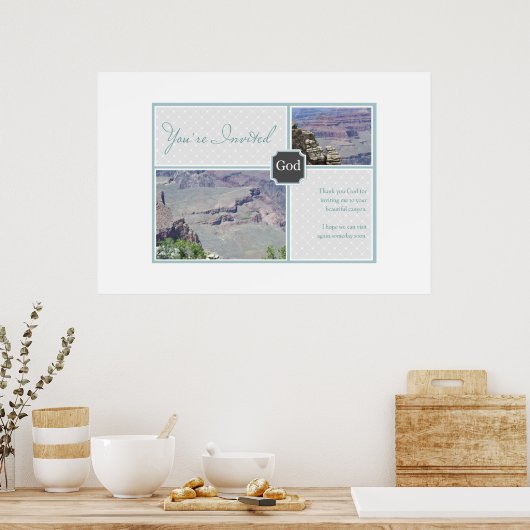 Poster der Gotteserie (Küche)