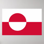 Poster der grönländischen Flagge (Vorne)