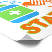 Poster der Hand-Sanierungsstation (Ecke)