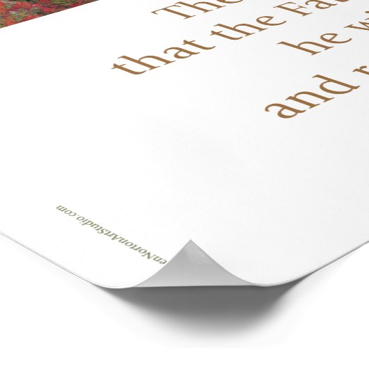 Poster der Heiligen Geistbestätigung, John 14:26 (Ecke)