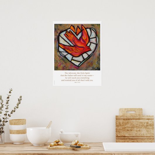 Poster der Heiligen Geistbestätigung, John 14:26 (Küche)