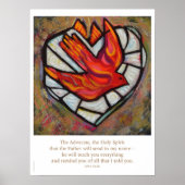 Poster der Heiligen Geistbestätigung, John 14:26 (Vorne)