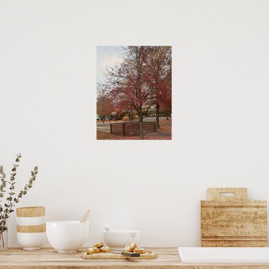 Poster der Herbstwanderbrücke (Küche)