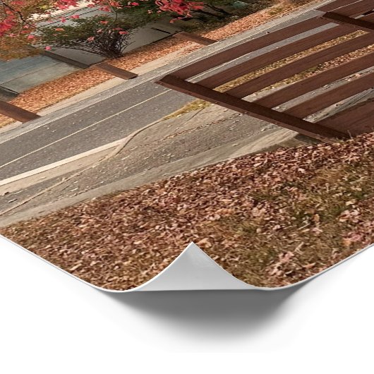 Poster der Herbstwanderbrücke (Ecke)