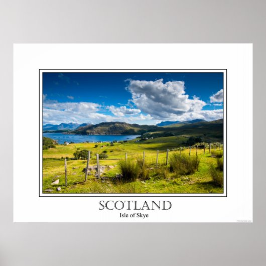 Poster der Insel Skye in Schottland (Vorne)