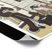 Poster der japanischen Malerei c. 1780 (Ecke)