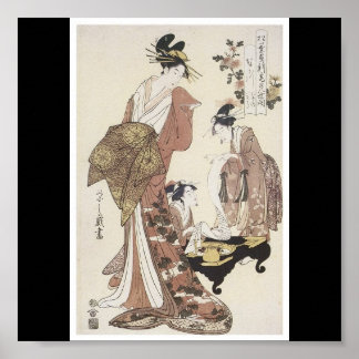 Poster der japanischen Malerei c. 1795
