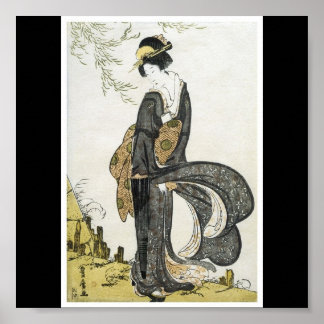 Poster der japanischen Malerei c. 1805