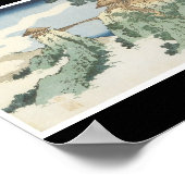 Poster der japanischen Malerei c. 1834 (Ecke)