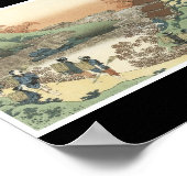 Poster der japanischen Malerei c. 1835-36 (Ecke)