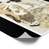 Poster der japanischen Malerei um 1800 (Ecke)