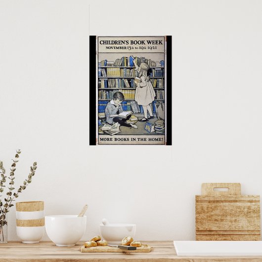 Poster der Kinderbuchwoche 1921 (Küche)