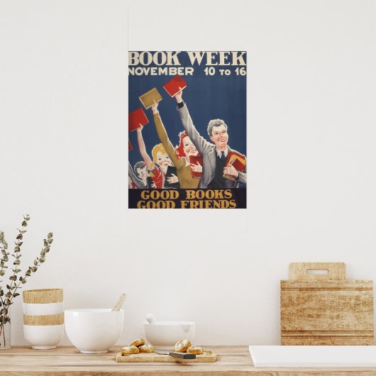 Poster der Kinderbuchwoche 1940 (Küche)