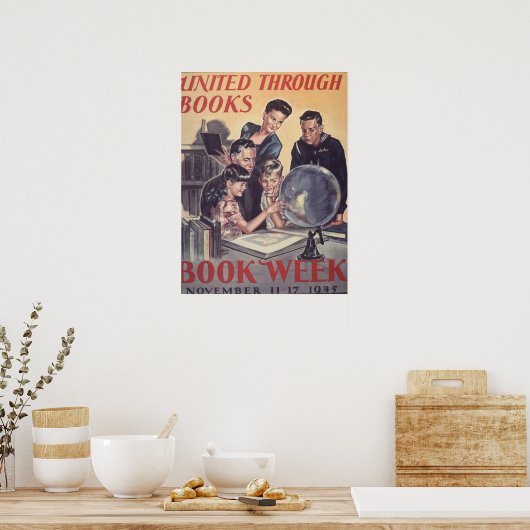 Poster der Kinderbuchwoche 1945 (Küche)