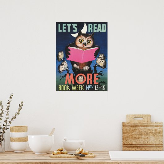 Poster der Kinderbuchwoche 1955 (Küche)