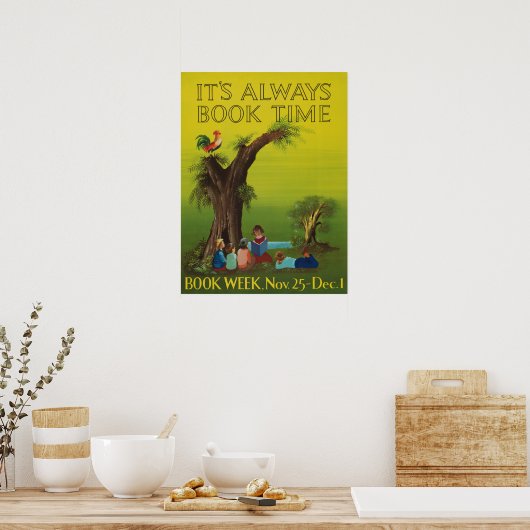 Poster der Kinderbuchwoche 1956 (Küche)