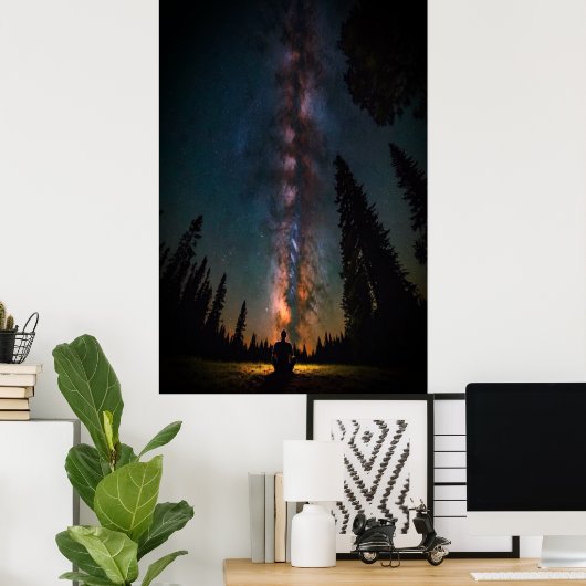 Poster der kosmischen Wall Art Planets Rockets Ast (Heimbüro)