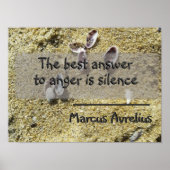 Poster der lateinischen Zitatstille (Vorne)