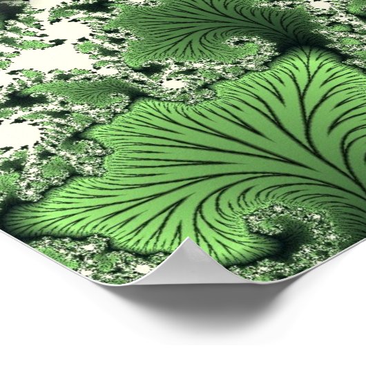 Poster der Libellen (grün) (Ecke)