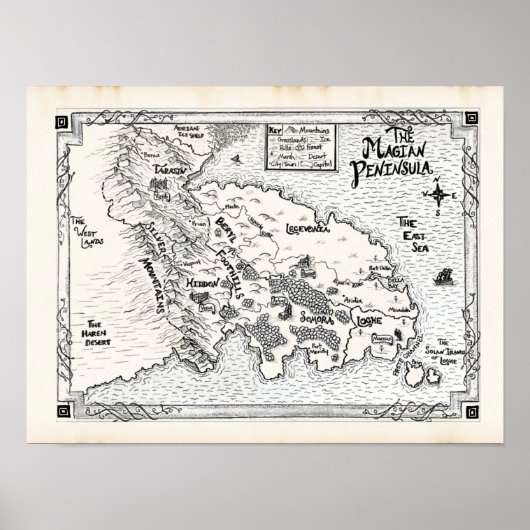 Poster der Magischen Halbinsel (Vorne)