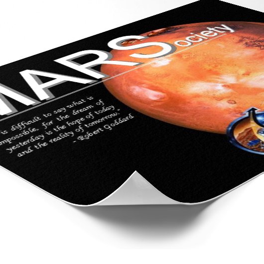 Poster der Mars (Ecke)