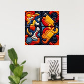 Poster der modernen Kunst (Heimbüro)