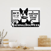 Poster der National Dog Week 1933 (Küche)