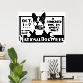 Poster der National Dog Week 1933 (Heimbüro)