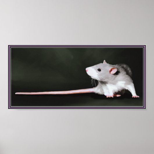 Poster der Niedlichen Ratten-Malerei (Vorne)